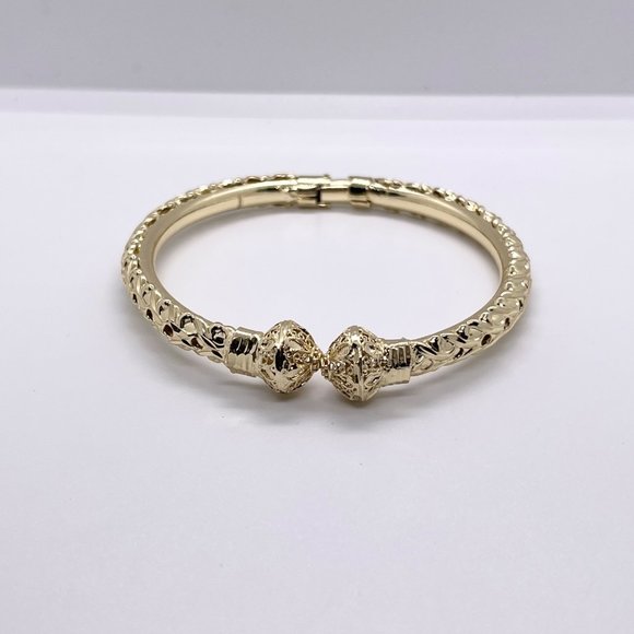 Embrace the Luxe Life with Our Gold Filled Open Cuff Bracelet, Gold Filled Brace - Picture 6 of 6